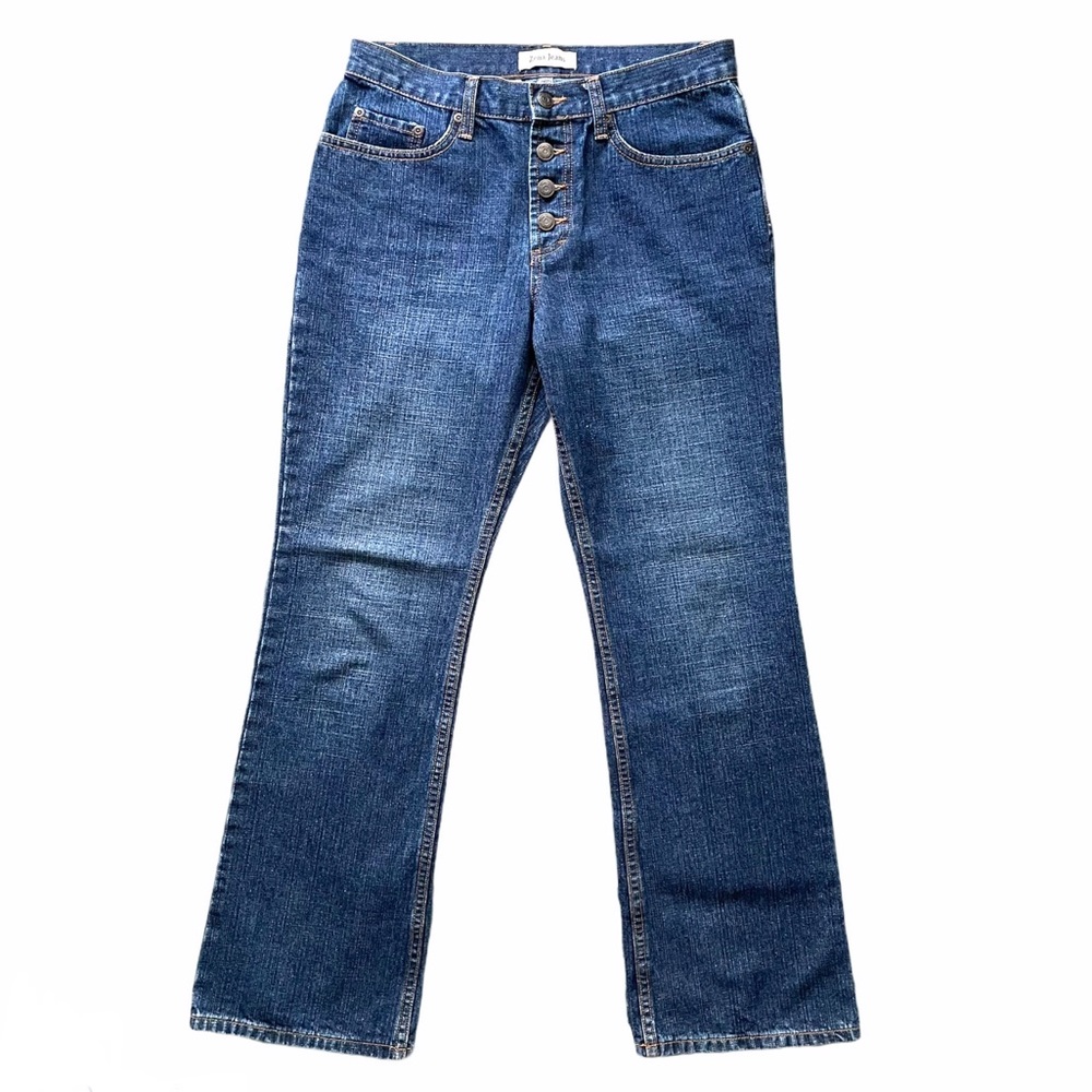 Zena 80s 90s Vintage Button Fly Blue Jeans Size 6S